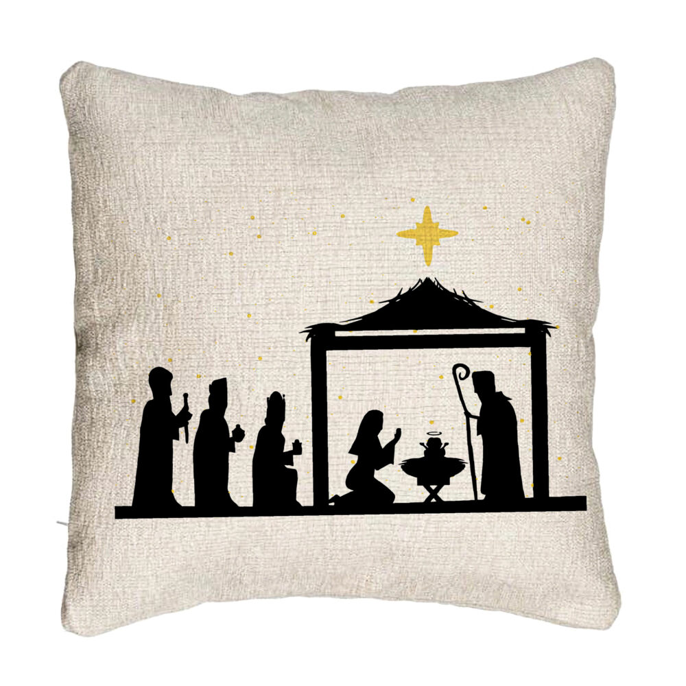 Perna Decorativa Canapea cu tematica de Craciun, Sarbatoarea Nasterii 2, 40x40 cm, Cu fermoar 5 Perna Decorativa Canapea cu tematica de Craciun