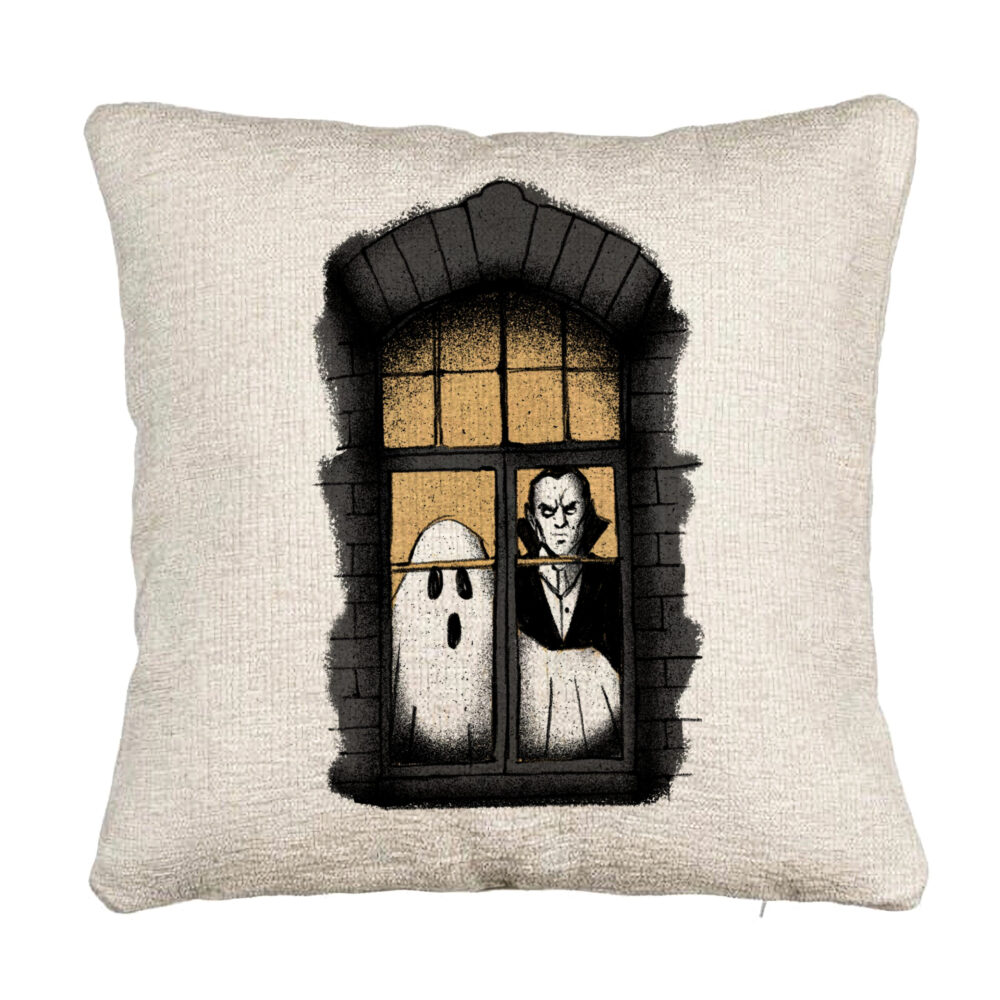 Perna Decorativa Canapea de Halloween Fantoma si Vampir, 40x40 cm, Cu fermoar 5 Perna Decorativa Canapea de Halloween Fantoma si Vampir