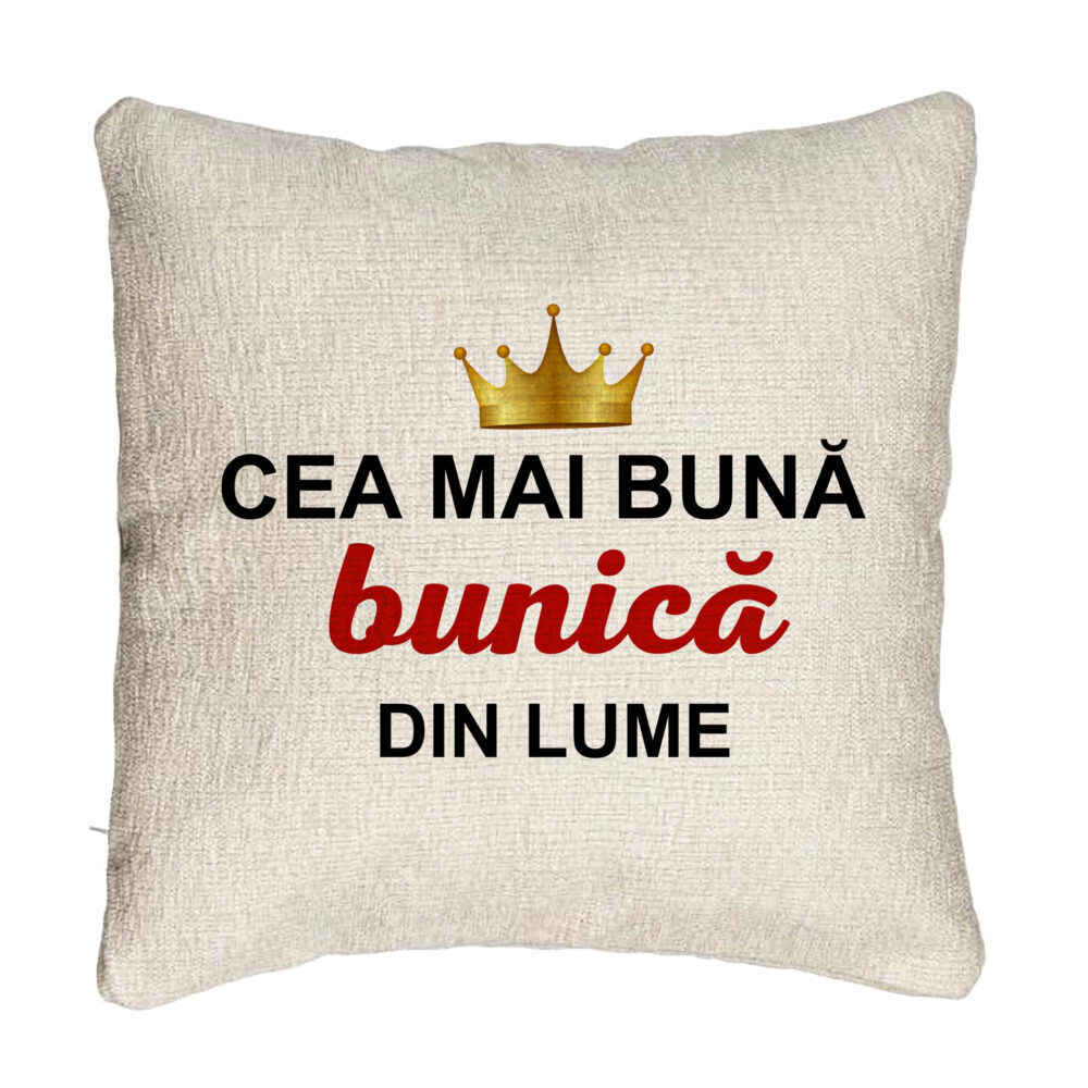Perna Decorativa Canapea pentru Bunica 10, 40x40 cm, Cu fermoar 5 Perna Decorativa Canapea pentru Bunica 10