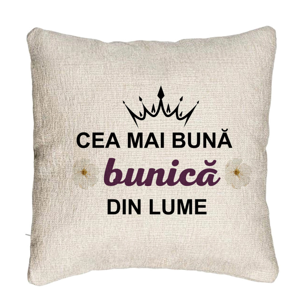 Perna Decorativa Canapea pentru Bunica 11, 40x40 cm, Cu fermoar 5 Perna Decorativa Canapea pentru Bunica 11