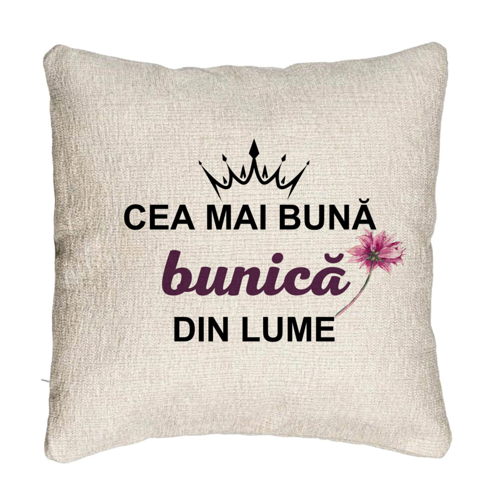 Perna Decorativa Canapea pentru Bunica 12, 40x40 cm, Cu fermoar 5 Perna Decorativa Canapea pentru Bunica 12