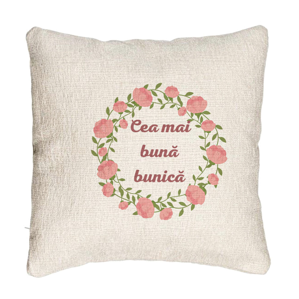 Perna Decorativa Canapea pentru Bunica 13, 40x40 cm, Cu fermoar 5 Perna Decorativa Canapea pentru Bunica 13