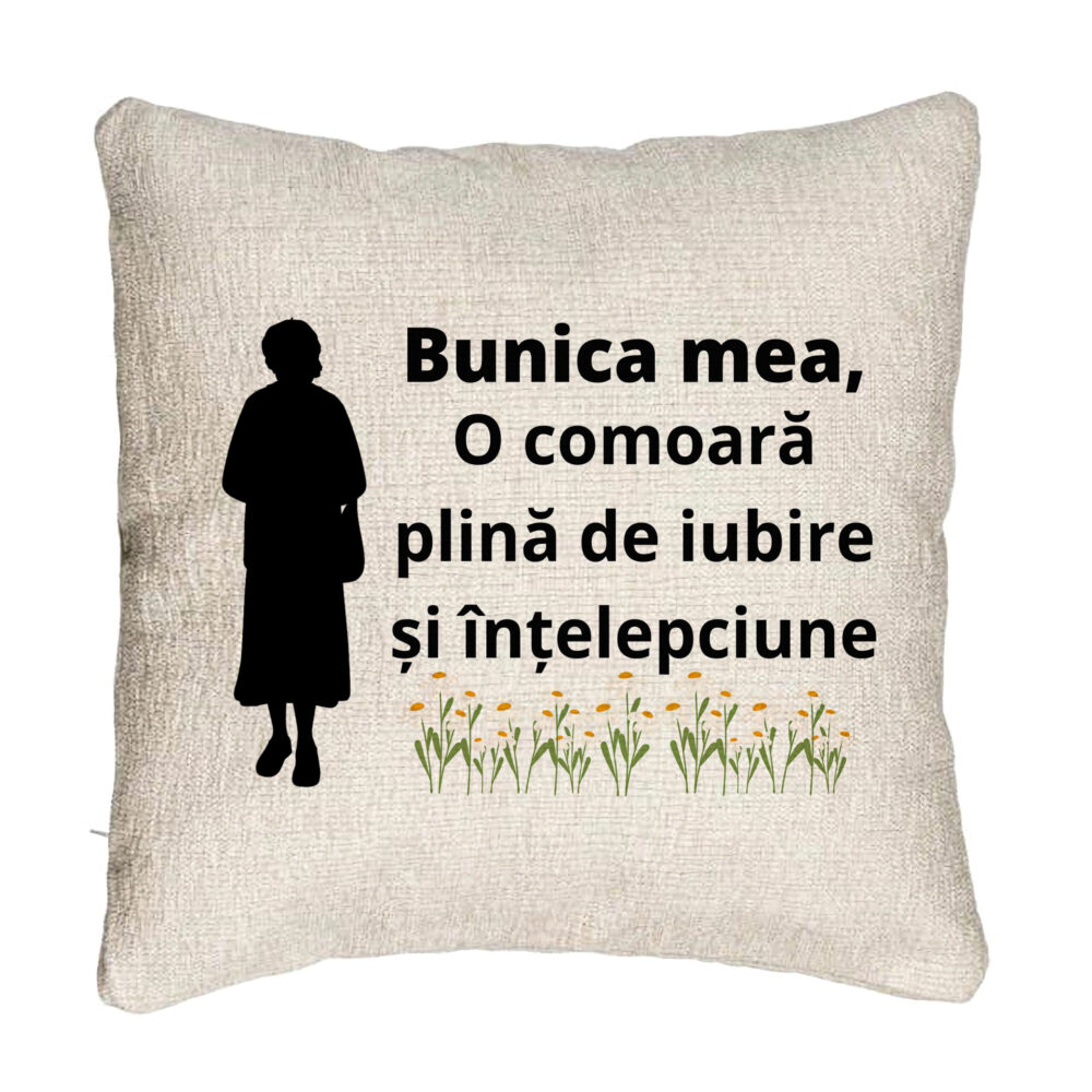 Perna Decorativa Canapea pentru Bunica 17, 40x40 cm, Cu fermoar 5 Perna Decorativa Canapea pentru Bunica 17