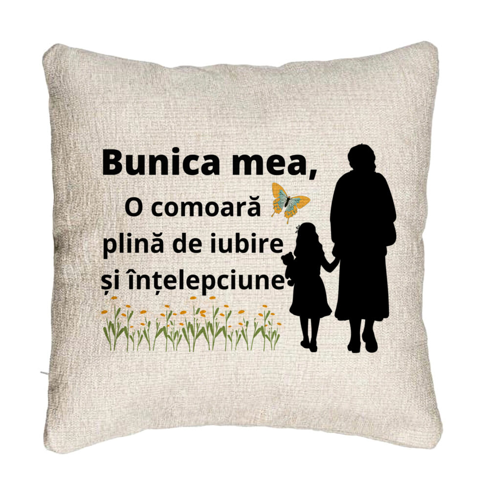 Perna Decorativa Canapea pentru Bunica 18, 40x40 cm, Cu fermoar 5 Perna Decorativa Canapea pentru Bunica 18