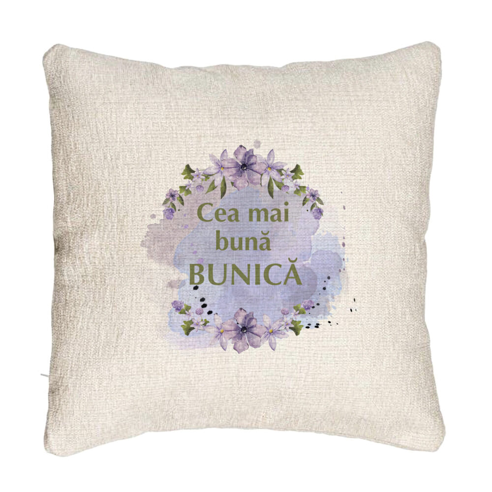Perna Decorativa Canapea pentru Bunica 2, 40x40 cm, Cu fermoar 5 Perna Decorativa Canapea pentru Bunica 2