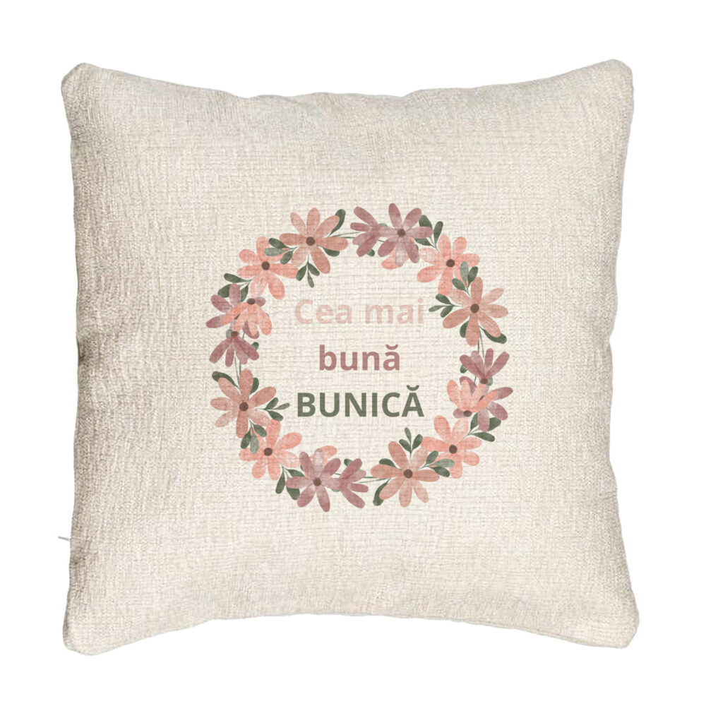 Perna Decorativa Canapea pentru Bunica 6, 40x40 cm, Cu fermoar 5 Perna Decorativa Canapea pentru Bunica 6