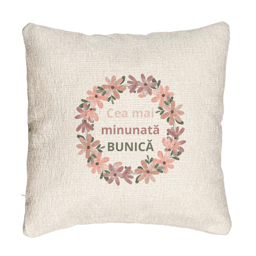 Perna Decorativa Canapea pentru Bunica 7, 40x40 cm, Cu fermoar 5 Perna Decorativa Canapea pentru Bunica 7