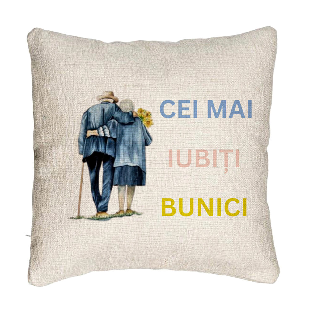 Perna Decorativa Canapea pentru Bunici 7, 40x40 cm, Cu fermoar 5 Perna Decorativa Canapea pentru Bunici 7