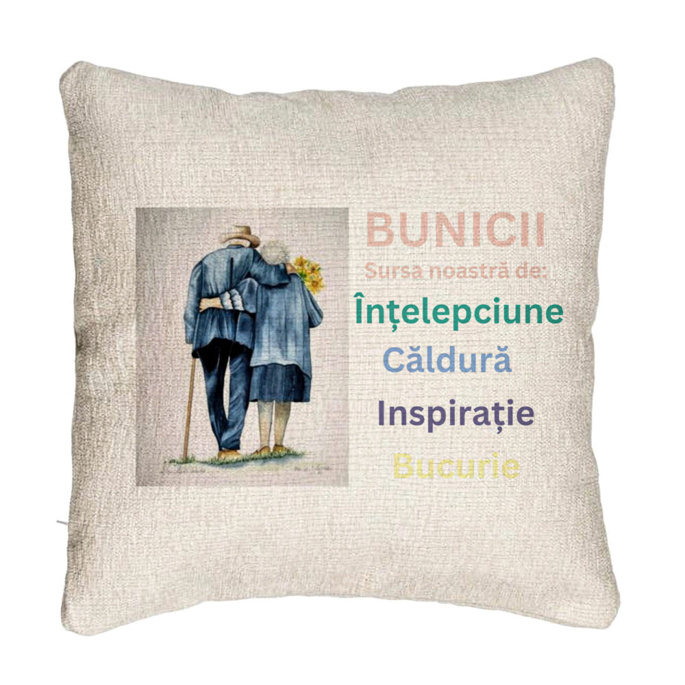 Perna Decorativa Canapea pentru Bunici 8, 40x40 cm, Cu fermoar 5 Perna Decorativa Canapea pentru Bunici 8
