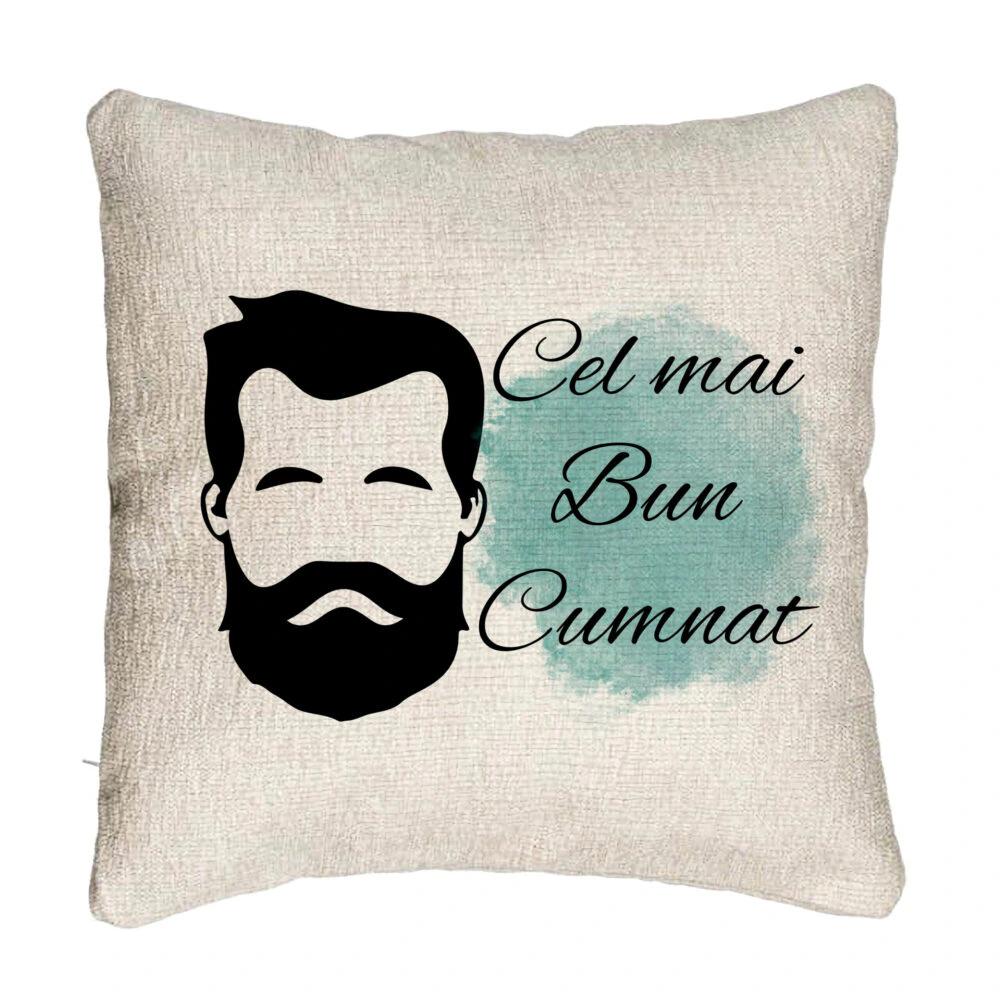 Perna Decorativa Canapea pentru Cumnat 1, 40x40 cm, Cu fermoar 5 Perna Decorativa Canapea pentru Cumnat 1