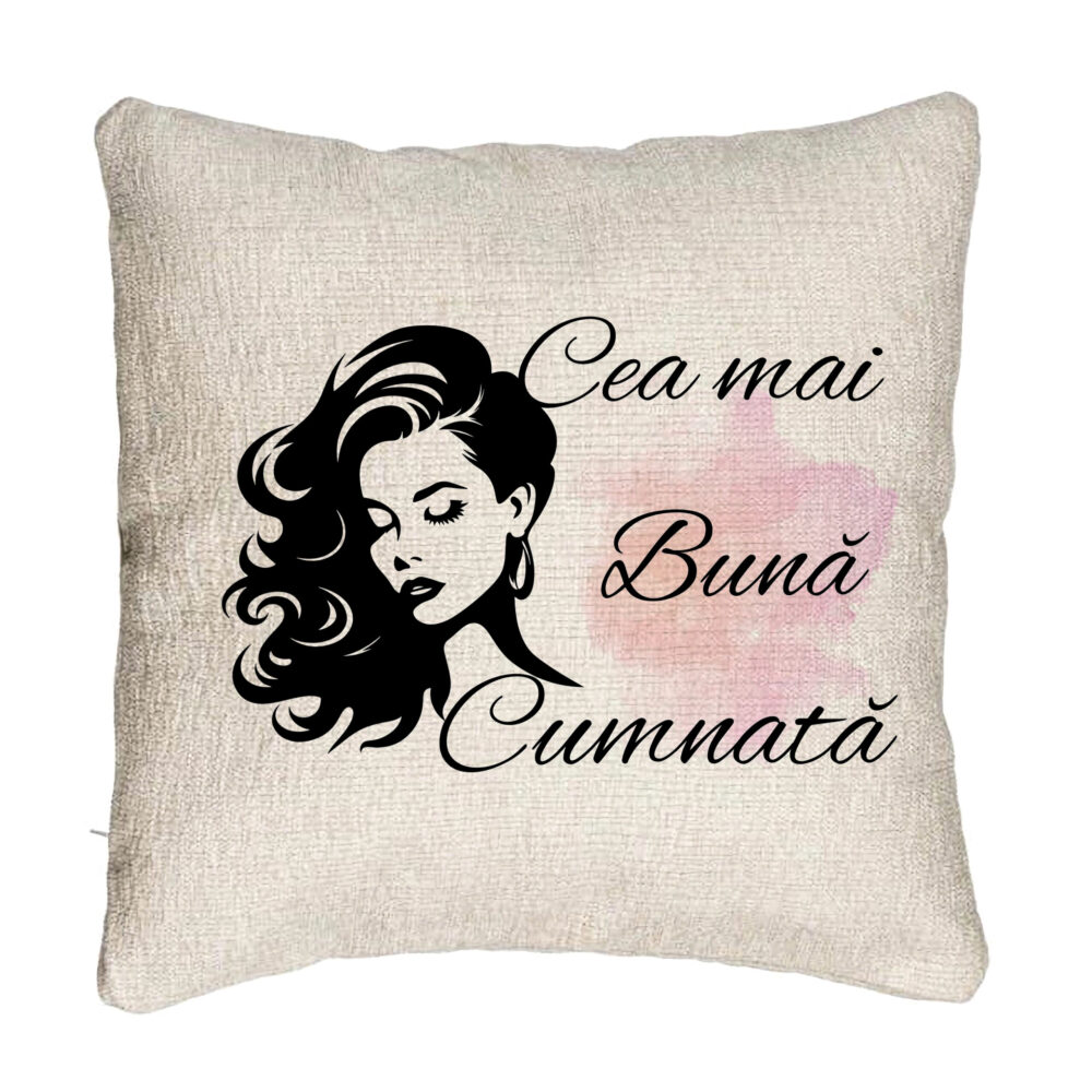 Perna Decorativa Canapea pentru Cumnata 3, 40x40 cm, Cu fermoar 5 Perna Decorativa Canapea pentru Cumnata 3
