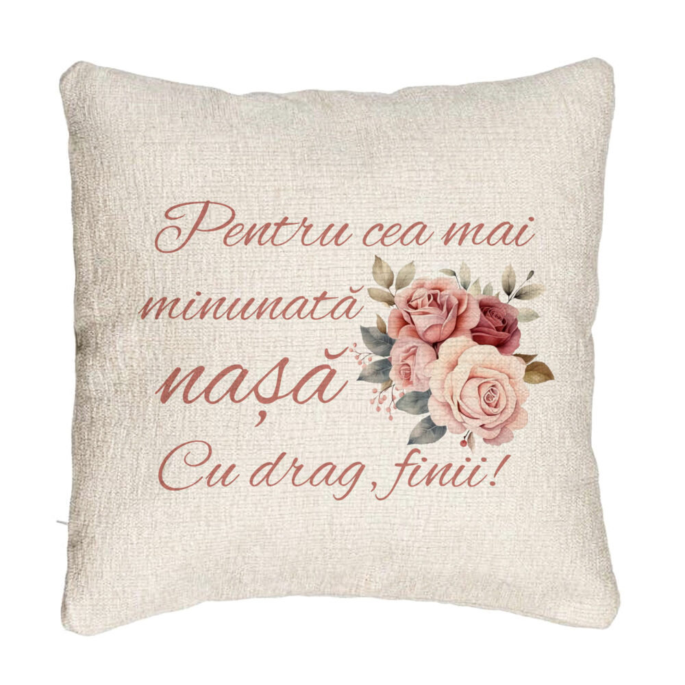 Perna Decorativa Canapea pentru Nasa 1, 40x40 cm, Cu fermoar 5 Perna Decorativa Canapea pentru Nasa 1