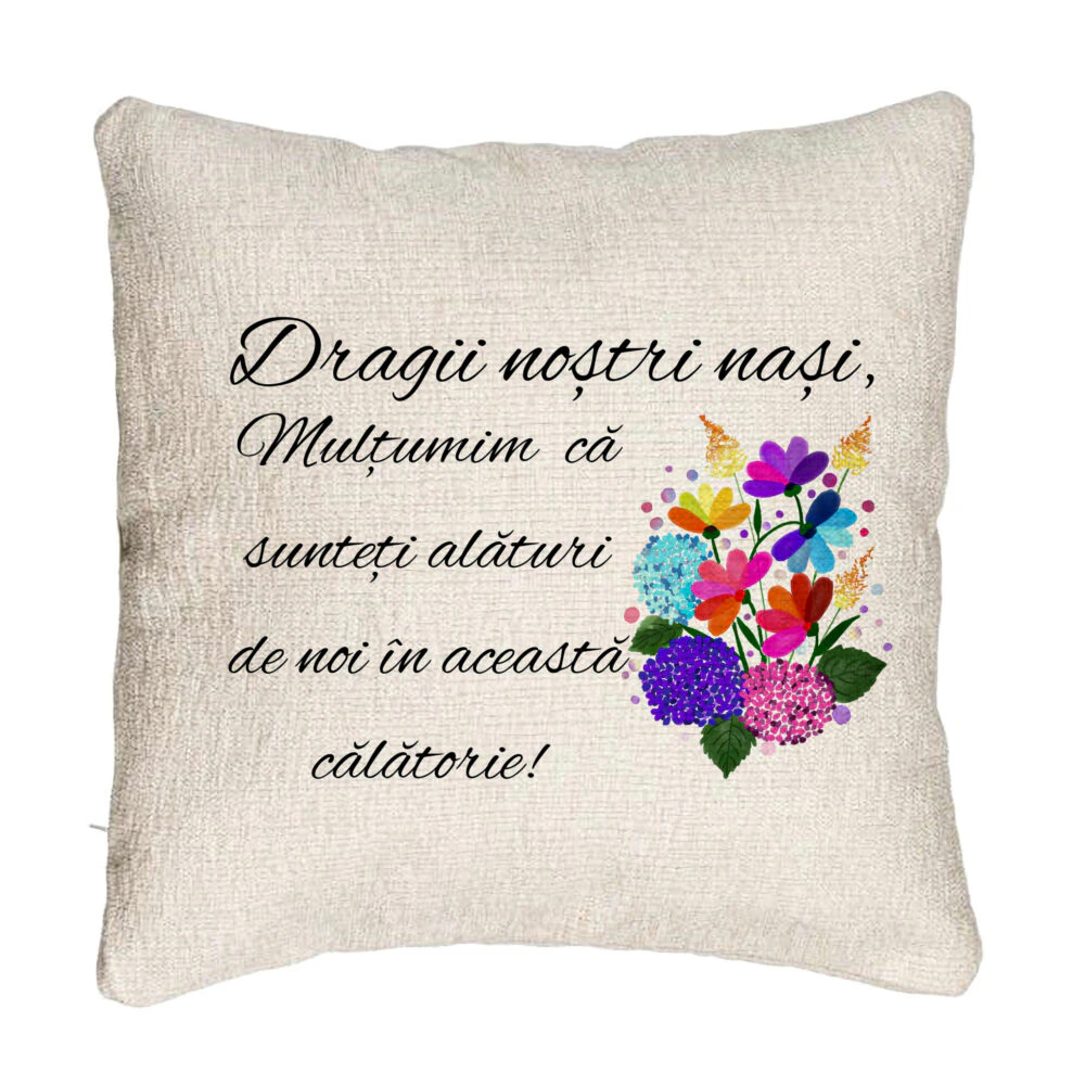 Perna Decorativa Canapea pentru Nasi 1, 40x40 cm, Cu fermoar 5 Perna Decorativa Canapea pentru Nasi 1