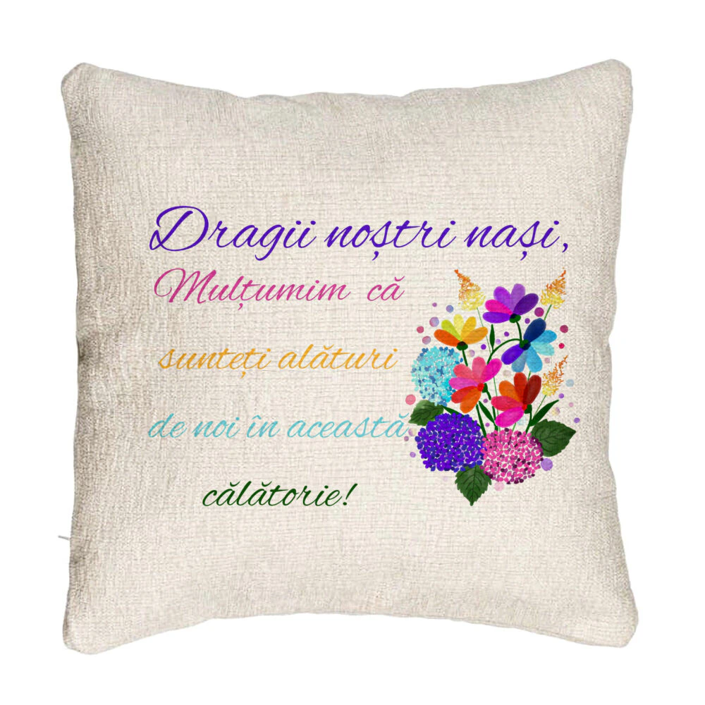 Perna Decorativa Canapea pentru Nasi 2, 40x40 cm, Cu fermoar 5 Perna Decorativa Canapea pentru Nasi 2