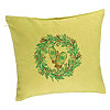 Perna Decorativa Coronita de Craciun, 40x40 cm, Verde, Husa Detasabila, Burduf 7 Perna Decorativa Coronita de Craciun