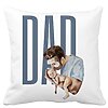 Perna Decorativa, Dad's Love, 40x40 cm, Alba, Mata, Husa Detasabila, Burduf 19 Perna Decorativa