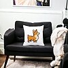 Perna Decorativa Doggie, 40x40 cm, Alba, Mata, Husa Detasabila, Burduf 28 Perna Decorativa Doggie 40x40 cm Alba Mata Husa Detasabila Burduf bscalbmat0308 6