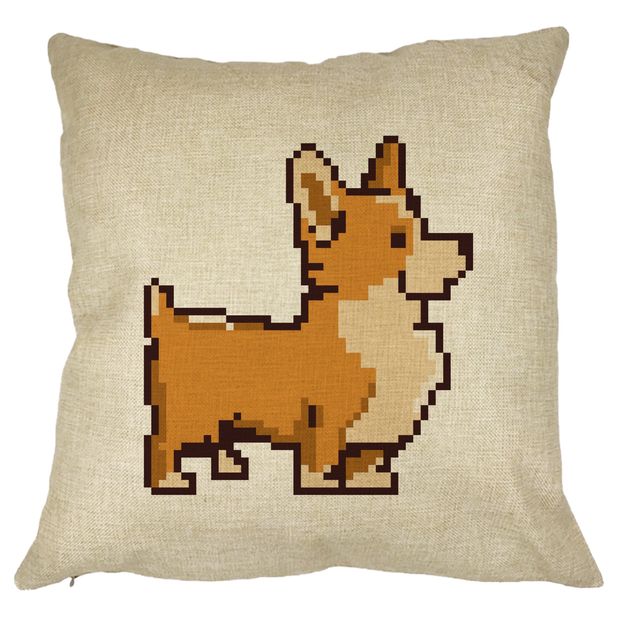 Perna Decorativa Doggie, 40x40 cm, Husa Detasabila, Burduf 11 Perna Decorativa Doggie
