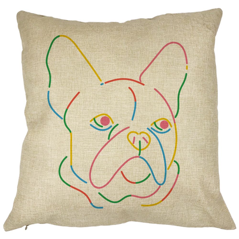 Perna Decorativa, Doggo MultiColor, 40x40 cm, Husa Detasabila, Burduf 11 Perna Decorativa