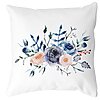 Perna Decorativa, Florale Albastre, 40x40 cm, Alba, Mata, Husa Detasabila, Burduf 19 Perna Decorativa