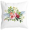 Perna Decorativa, Florale de vara, 40x40 cm, Alba, Mata, Husa Detasabila, Burduf 16 Perna Decorativa