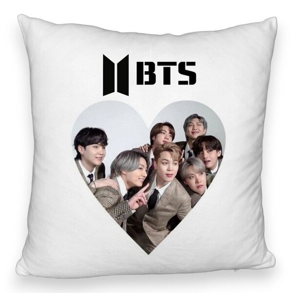 Perna Decorativa Fluffy BTS Army 4, 40x40 cm, Husa Detasabila, Burduf 3 Perna Decorativa Fluffy BTS Army 4