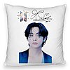 Perna Decorativa Fluffy BTS Army Colorat, 40x40 cm, Husa Detasabila, Burduf 4 Perna Decorativa Fluffy BTS Army Colorat