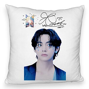 Perna Decorativa Fluffy BTS Army Colorat