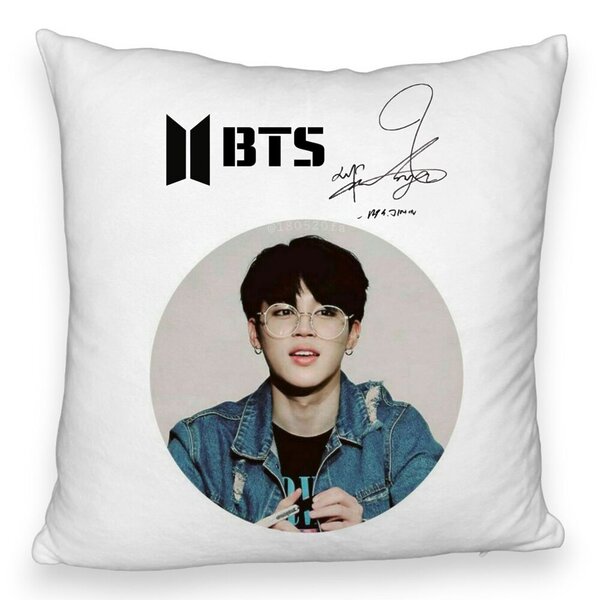 Perna Decorativa Fluffy BTS Jimin, 40x40 cm, Husa Detasabila, Burduf 3 Perna Decorativa Fluffy BTS Jimin