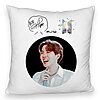 Perna Decorativa Fluffy BTS Jin, 40x40 cm, Husa Detasabila, Burduf 4 Perna Decorativa Fluffy BTS Jin