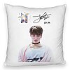Perna Decorativa Fluffy BTS Jungkook 2, 40x40 cm, Husa Detasabila, Burduf 4 Perna Decorativa Fluffy BTS Jungkook 2