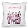 Perna Decorativa Fluffy BlackPink, Model 1, 40x40 cm, Husa Detasabila, Burduf 4 Perna Decorativa Fluffy BlackPink
