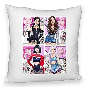 Perna Decorativa Fluffy BlackPink