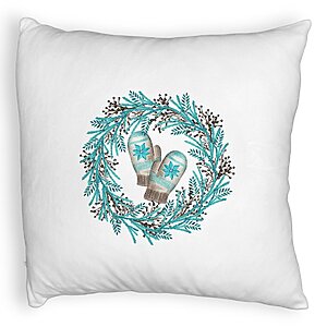 Perna Decorativa Fluffy Coronita de Craciun