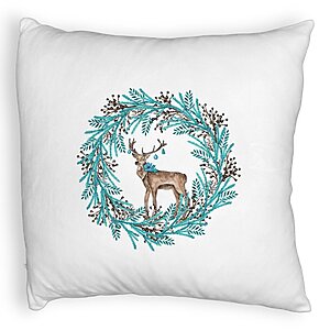 Perna Decorativa Fluffy Coronita de Craciun si REN