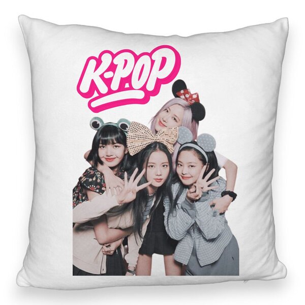 Perna Decorativa Fluffy K-pop, 40x40 cm, Husa Detasabila, Burduf 3 Perna Decorativa Fluffy K-pop