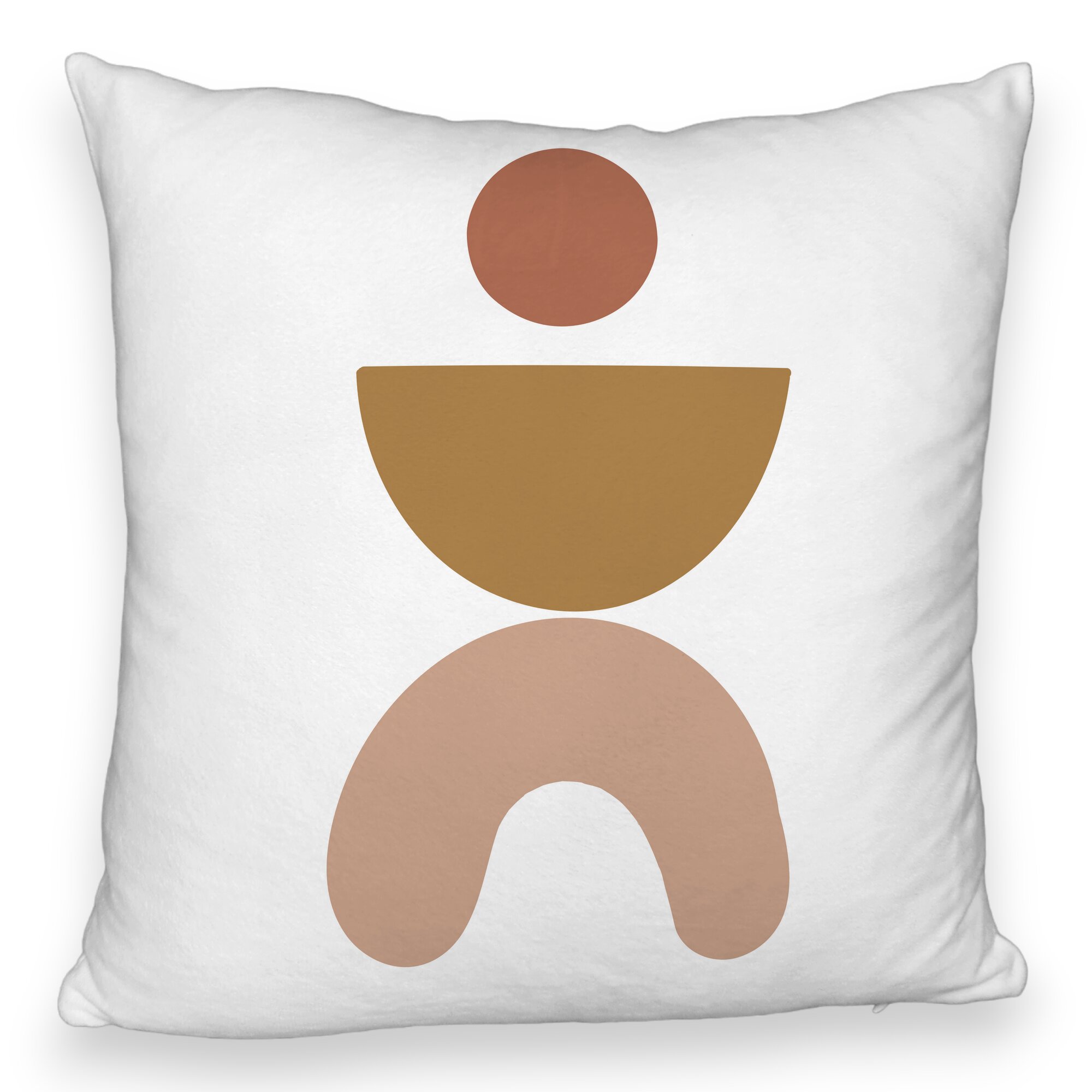 Perna Decorativa Fluffy, Model Abstract Creativ 7, 40x40 cm, Alba, Husa Detasabila, Burduf 5 Perna Decorativa Fluffy