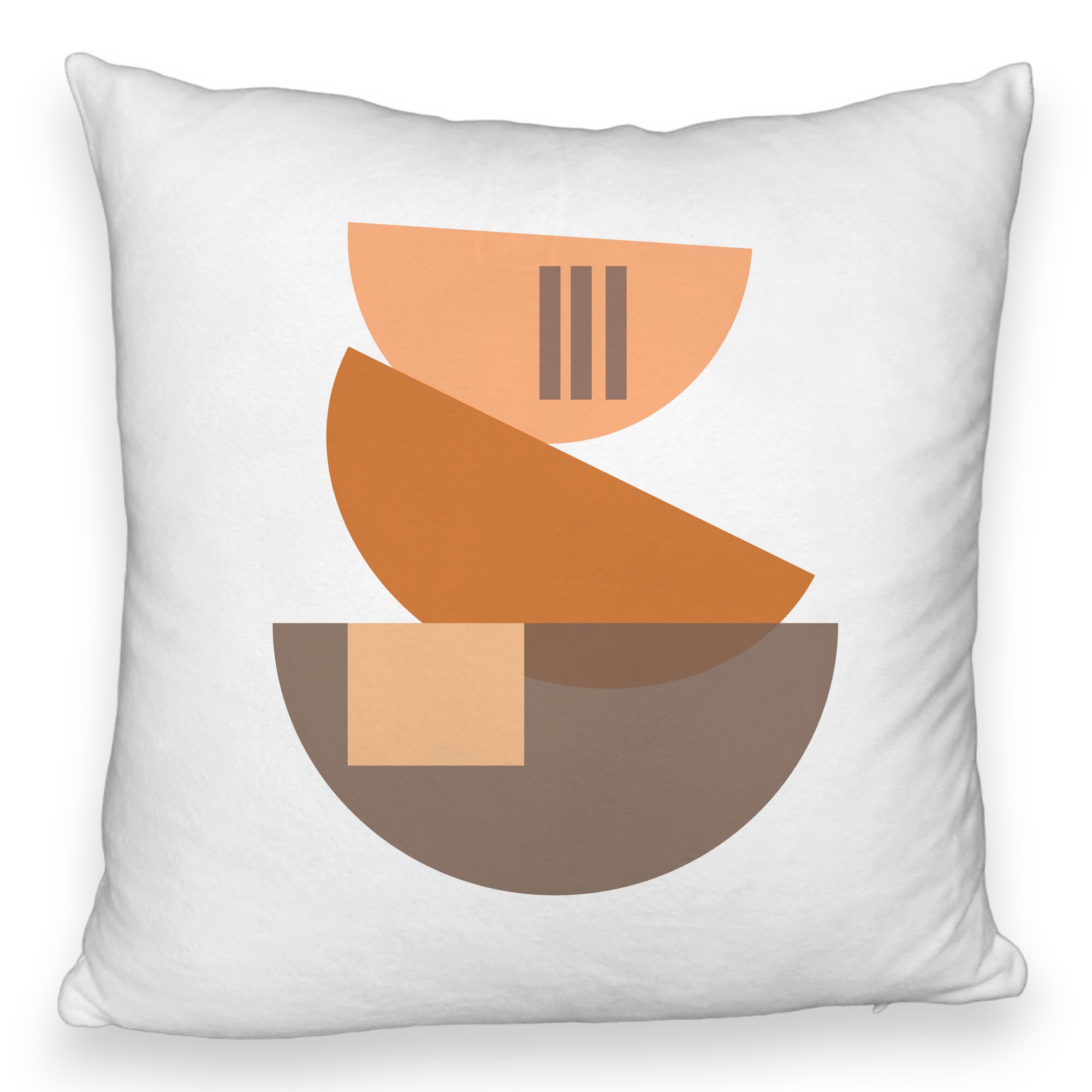 Perna Decorativa Fluffy, Model Abstract Creativ 8, 40x40 cm, Alba, Husa Detasabila, Burduf 5 Perna Decorativa Fluffy