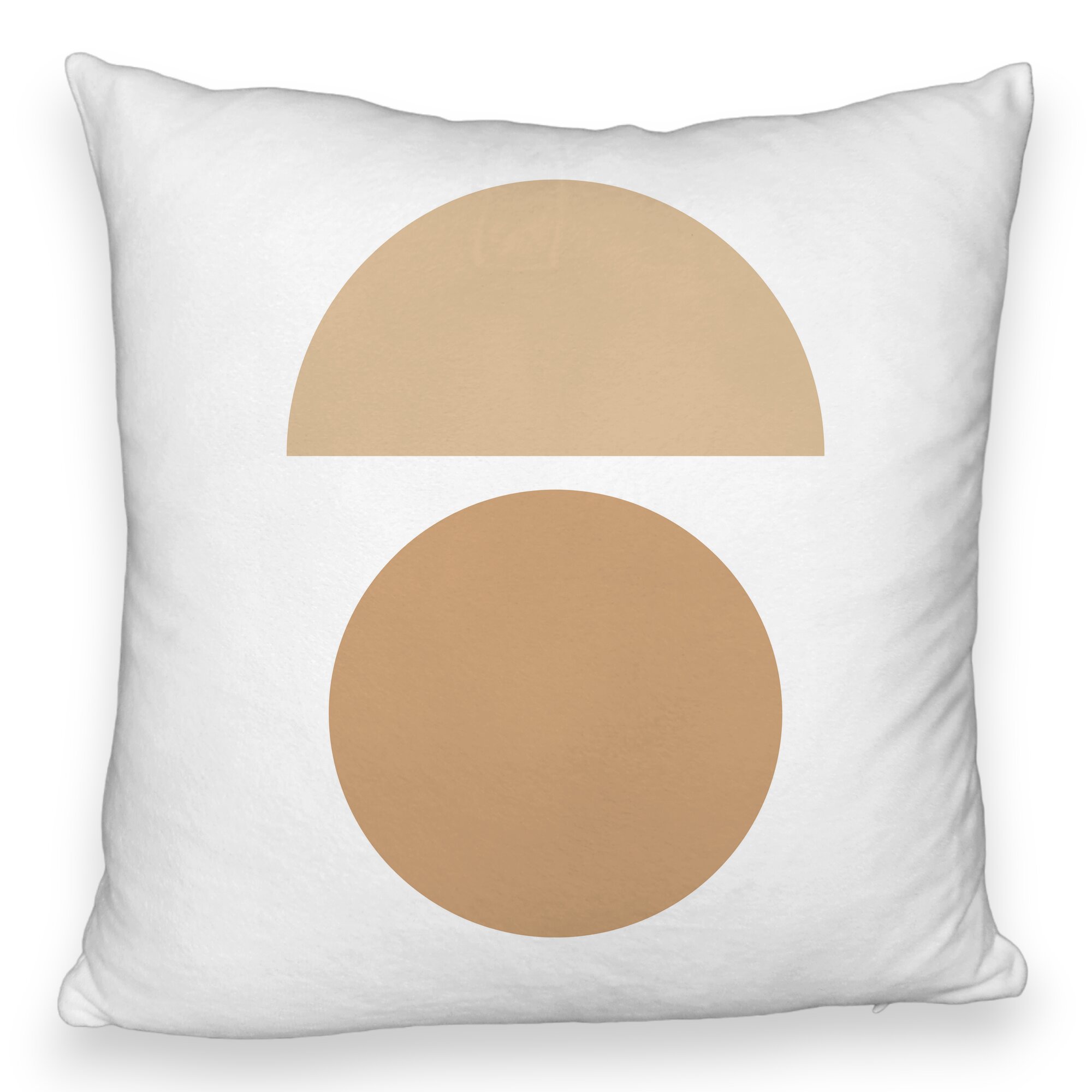 Perna Decorativa Fluffy, Model Abstract Creativ 9, 40x40 cm, Alba, Husa Detasabila, Burduf 5 Perna Decorativa Fluffy