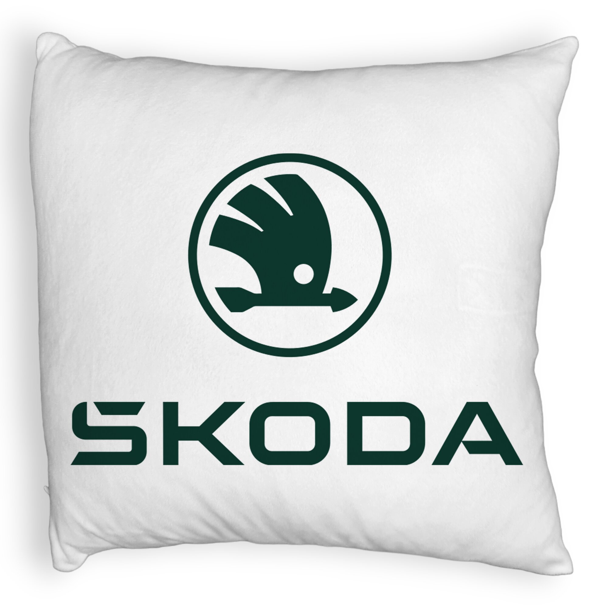 Perna Decorativa Fluffy, Model Skoda, 40x40 cm, Alba, Husa Detasabila, Burduf 5 Perna Decorativa Fluffy