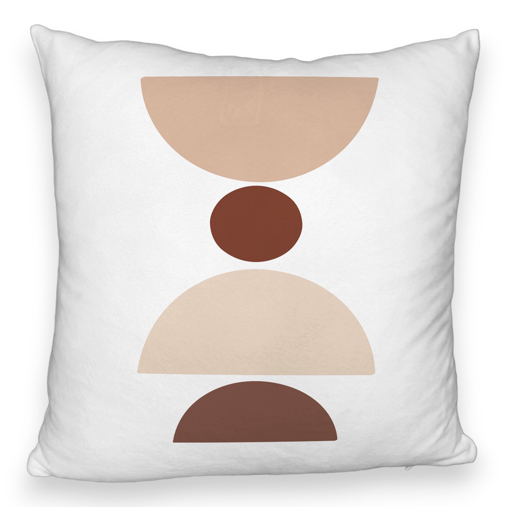 Perna Decorativa Fluffy, Model cu Model Abstract Creativ 4, 40x40 cm, Alba, Husa Detasabila, Burduf 5 Perna Decorativa Fluffy