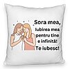 Perna Decorativa Fluffy, Sora mea 13, 40x40 cm, Alba, Husa Detasabila, Burduf 4 Perna Decorativa Fluffy