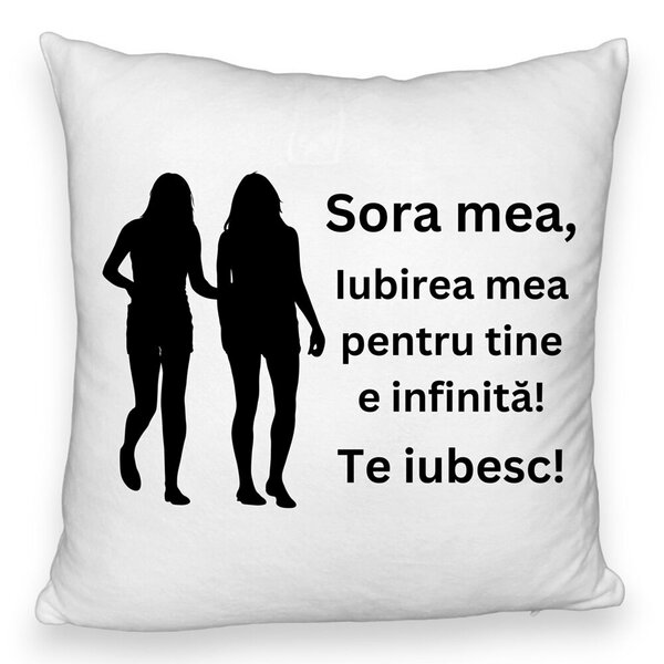 Perna Decorativa Fluffy, Sora mea 15, 40x40 cm, Alba, Husa Detasabila, Burduf 3 Perna Decorativa Fluffy