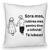 Perna Decorativa Fluffy, Sora mea 17, 40x40 cm, Alba, Husa Detasabila, Burduf 4 Perna Decorativa Fluffy