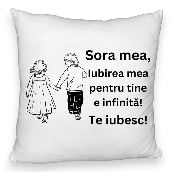 Perna Decorativa Fluffy, Sora mea 17, 40x40 cm, Alba, Husa Detasabila, Burduf 3 Perna Decorativa Fluffy