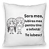 Perna Decorativa Fluffy, Sora mea 19, 40x40 cm, Alba, Husa Detasabila, Burduf 4 Perna Decorativa Fluffy