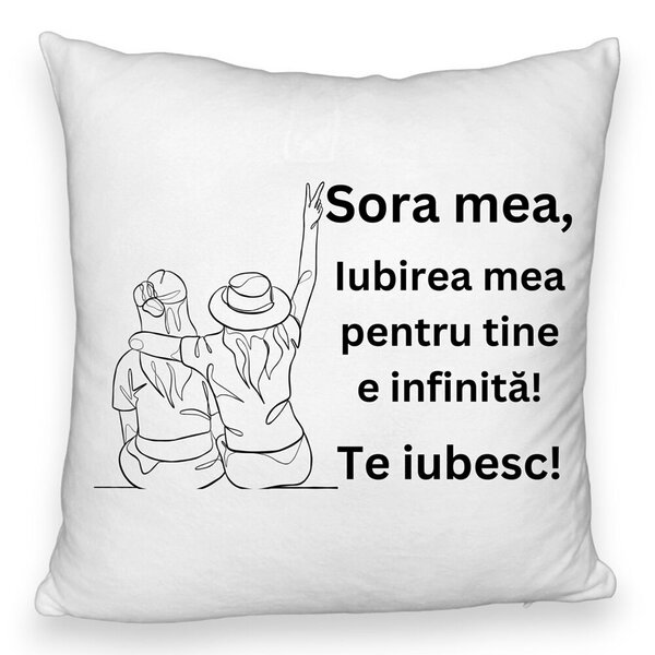 Perna Decorativa Fluffy, Sora mea 8, 40x40 cm, Alba, Husa Detasabila, Burduf 3 Perna Decorativa Fluffy