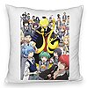 Perna Decorativa Fluffy cu Assasination Classroom, 40x40 cm, Alba, Husa Detasabila, Burduf 7 Perna Decorativa Fluffy cu Assasination Classroom