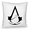 Perna Decorativa Fluffy cu Assasin's Creed Fans 2, 40x40 cm, Alba, Husa Detasabila, Burduf 7 Perna Decorativa Fluffy cu Assasin's Creed Fans 2