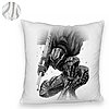 Perna Decorativa Fluffy cu Berserk, 40x40 cm, Alba, Husa Detasabila, Burduf 8 40x40 cm